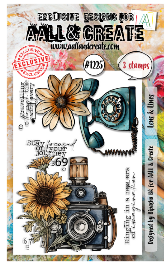 PREORDINE: AALL and Create - Stamp Set A6 Lens & Lines (AALL-TP-1225)