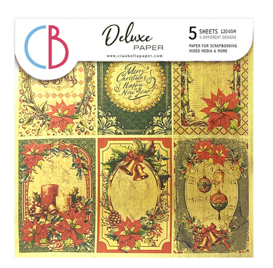 PREORDINE: CiaoBella - The Nutcracker 6x6 Inch Deluxe Paper Gold (5pcs)