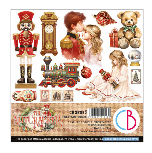 PREORDINE: CiaoBella - The Nutcracker 6x6 Inch Fussy Cut Pad (24pcs)