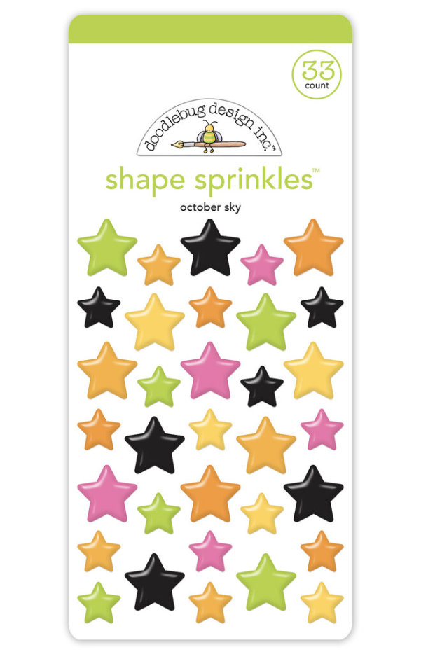 PREORDINE: Doodlebug -  October Sky Shape Sprinkles