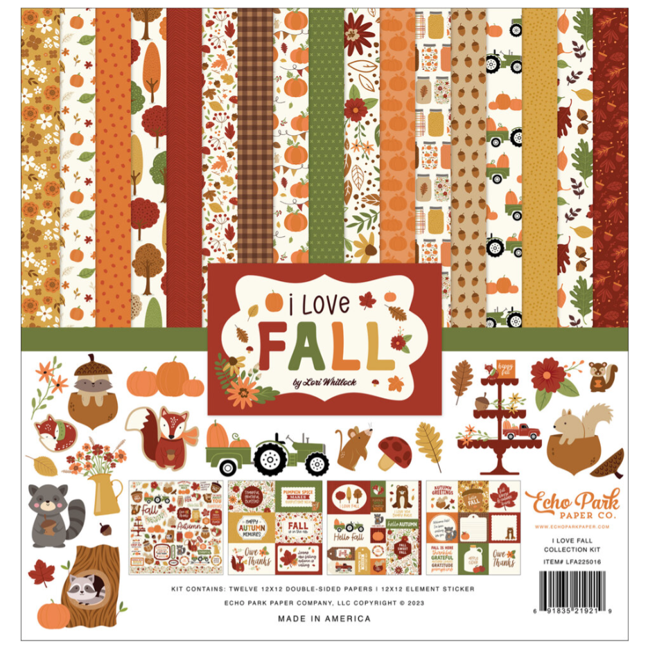 PREORDINE: EchoPark - I Love Fall 12x12 Inch Collection Kit