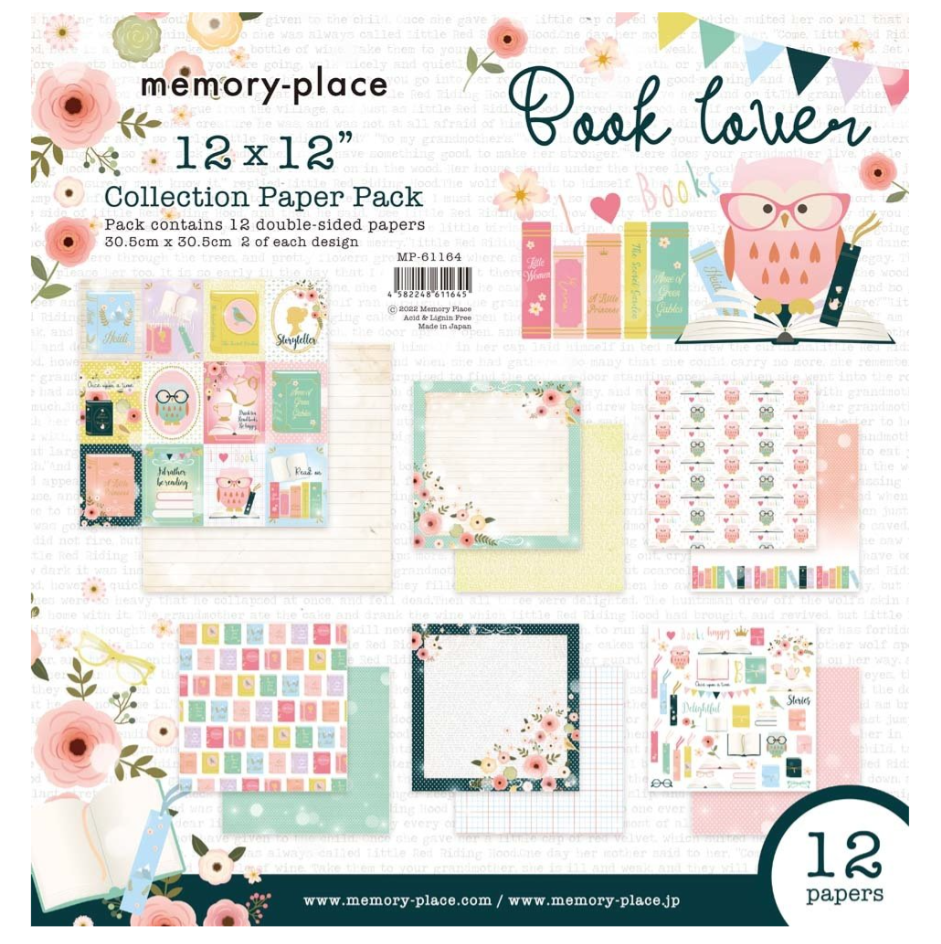 PREORDINE: MemoryPlace - Book Lover 12x12 Inch Paper Pack