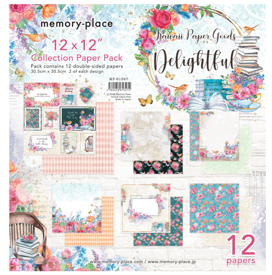 PREORDINE: MemoryPlace - Kawaii Paper Goods Delightful 12x12 Inch Paper Pack