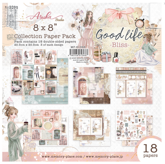 PREORDINE: MemoryPlace - Good Life Bliss 8x8 Inch Paper Pack