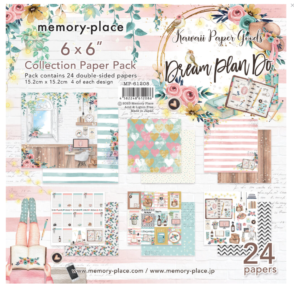 PREORDINE: MemoryPlace - Kawaii Paper Goods Dream Plan Do 6x6 Inch Paper Pack