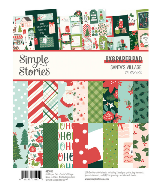 PREORDINE: SimpleStories - Santa's Village 6x8 Inch Paper Pad