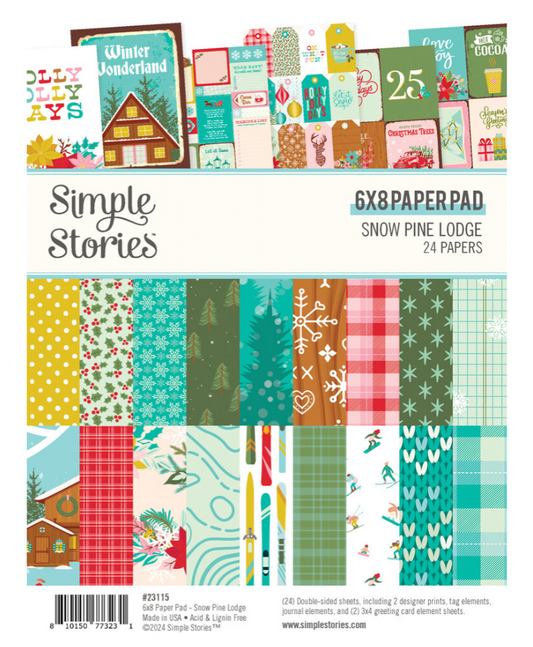 PREORDINE: SimpleStories - Snow Pine Lodge 6x8 Inch Paper Pad