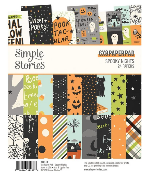 PREORDINE: SimpleStories - Spooky Nights 6x8 Inch Paper Pad