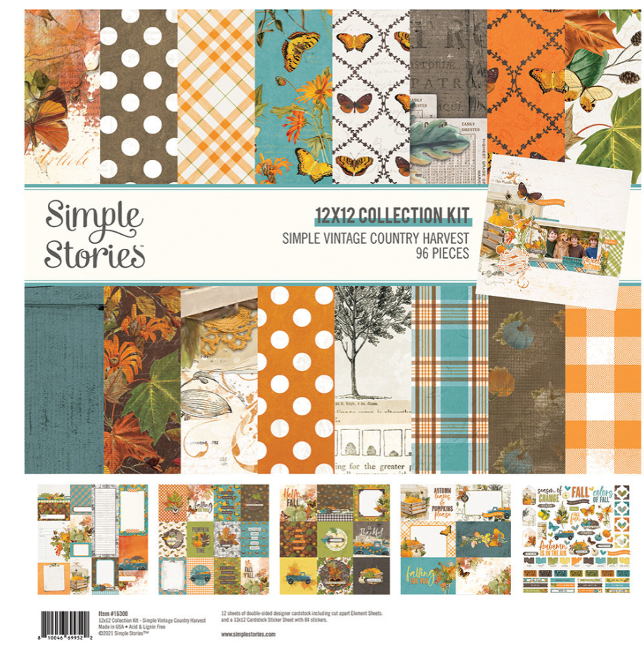 PREORDINE: SimpleStories - Simple Vintage Country Harvest Collection Kit