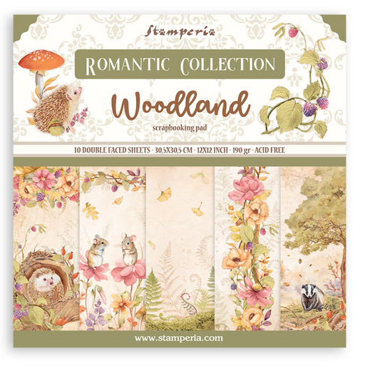 PREORDINE: Stamperia - Woodland 12x12 Inch Paper Pack