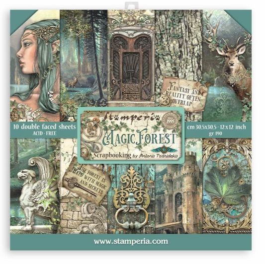 PREORDINE: Stamperia - Magic Forest 12x12 Inch Paper Pack