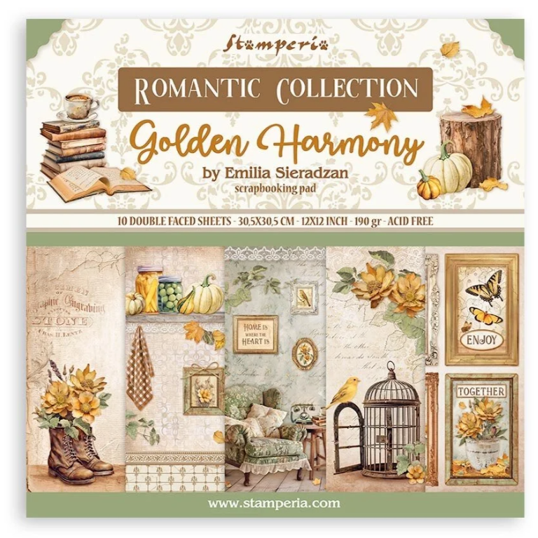 PREORDINE: Stamperia - Golden Harmony 12x12 Inch Paper Pack