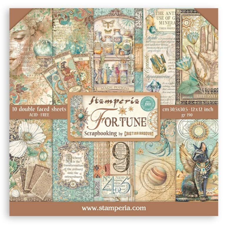 PREORDINE: Stamperia - Fortune collection 12x12 Inch Paper Pack