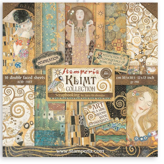 PREORDINE: Stamperia - Klimt 12x12 Inch Paper Pack