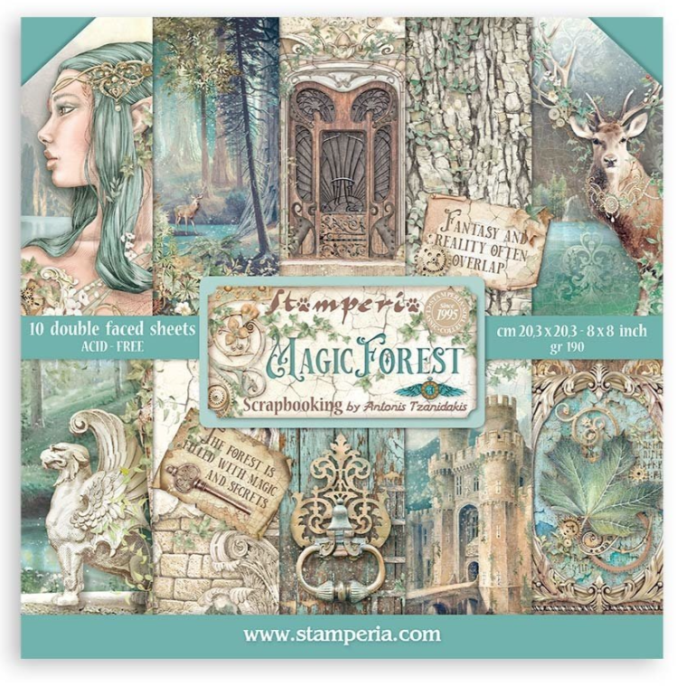 PREORDINE: Stamperia - Magic Forest 8x8 Inch Paper Pack