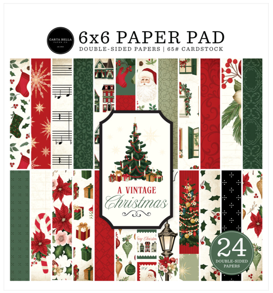 PREORDINE: CartaBella A Vintage Christmas 6x6 Inch Paper Pad