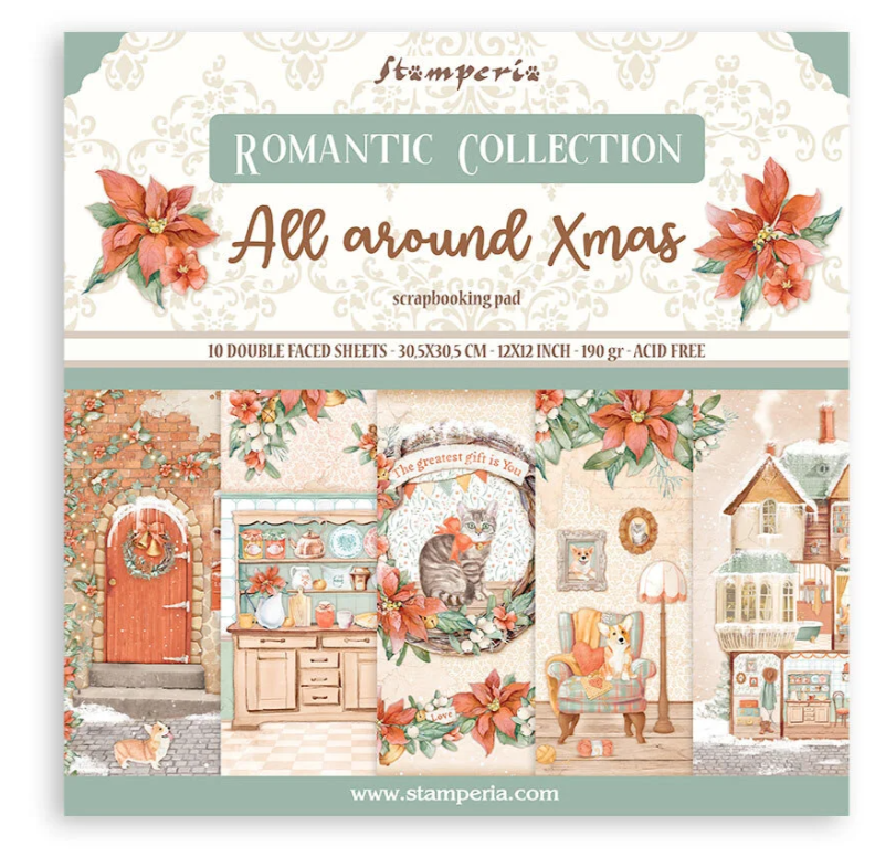 PREORDINE: Stamperia All Around Christmas 12x12 Inch Paper Pack