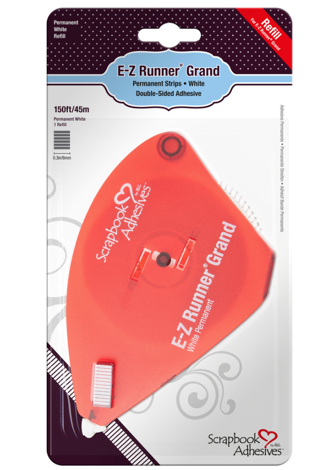 PREORDINE: Scrapbook Adhesive: E-Z Runner Grand Permanent Strips Refill