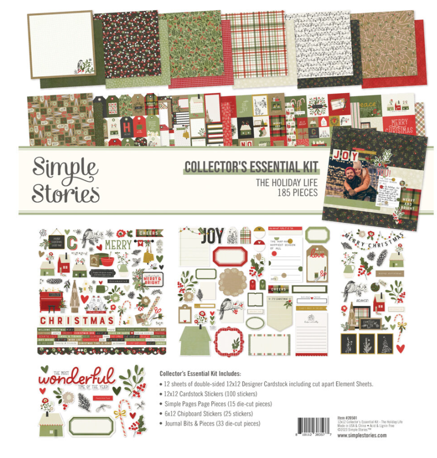 PREORDINE: Simple Stories The Holiday Life Collector's Essential Kit