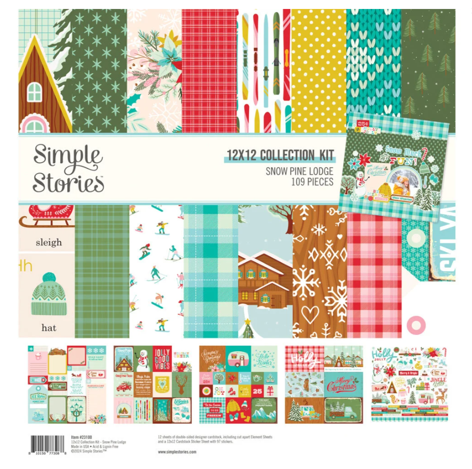 PREORDINE: Simple Stories Snow Pine Lodge Collection Kit