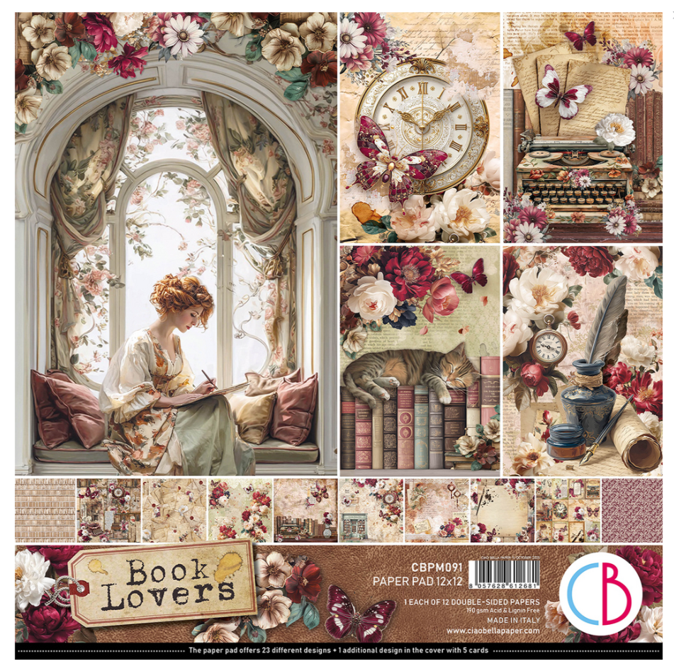 PREORDINE: CiaoBella Book Lovers 12x12 Inch Patterns Pad