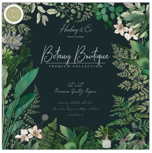 PREORDINE: Craft Consortium Botany Boutique 12x12 Inch Paper Pad