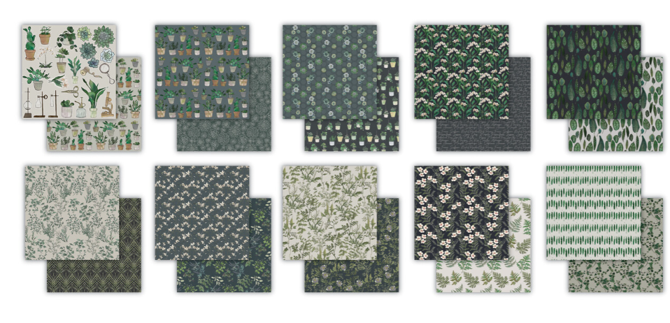 PREORDINE: Craft Consortium Botany Boutique 12x12 Inch Paper Pad
