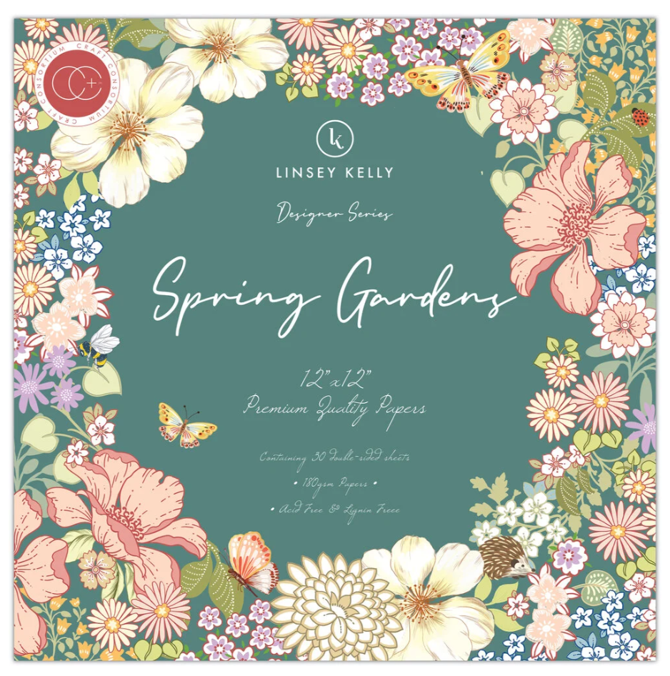 PREORDINE: Craft Consortium Spring Gardens 12x12 Inch Paper Pad