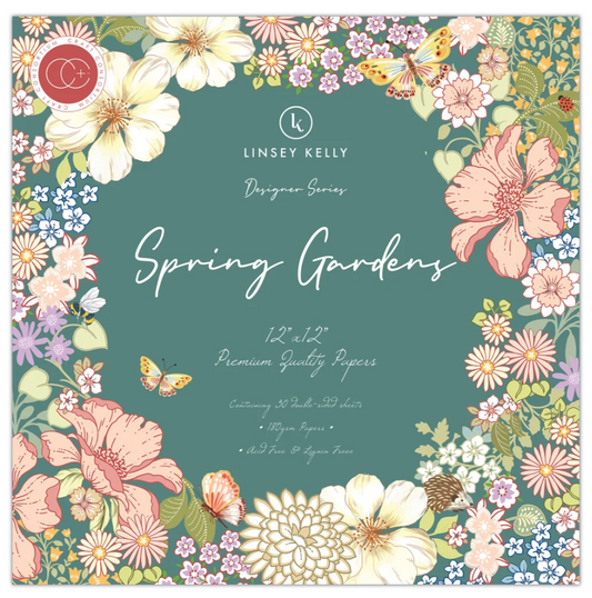 PREORDINE: Craft Consortium Spring Gardens 12x12 Inch Paper Pad