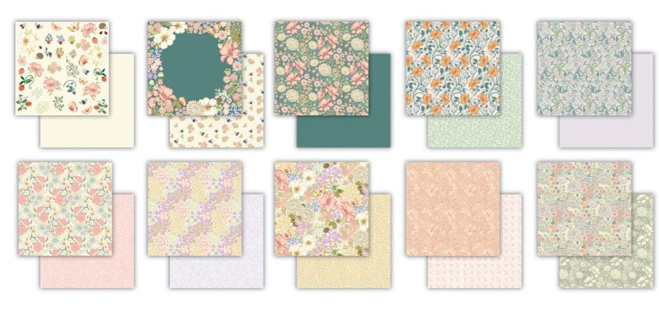 PREORDINE: Craft Consortium Spring Gardens 12x12 Inch Paper Pad