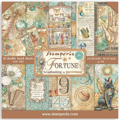 Stamperia: Fortune 12x12 Inch Paper Pack