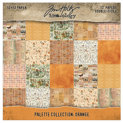 Tim Holtz idea-ology: Palette Collection 12x12 Inch Orange