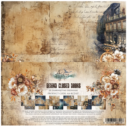 Alchemy of Art: Behind Closed Doors 12x12 Inch paper pack