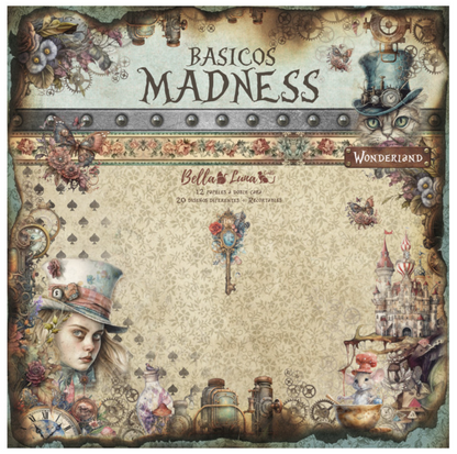 BellaLuna Crafts: Madness Basicos 12x12 Inch paper pack