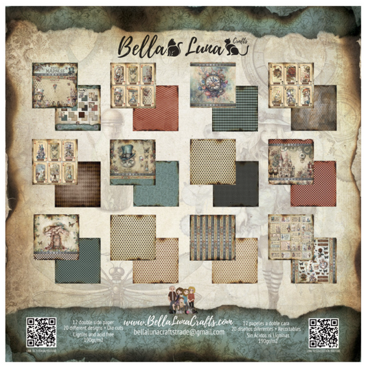 BellaLuna Crafts: Madness Basicos 12x12 Inch paper pack