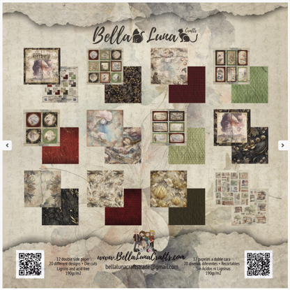 BellaLuna Crafts: Hatsune Basicos 12x12 Inch paper pack