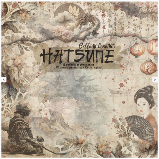 BellaLuna Crafts: Hatsune 12x12 Inch paper pack