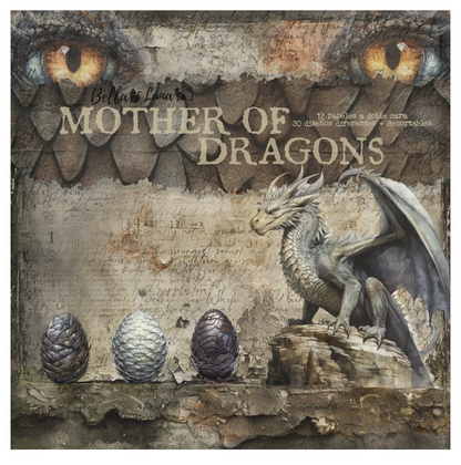 BellaLuna Crafts: Mother of Dragons 12x12 Inch paper pack
