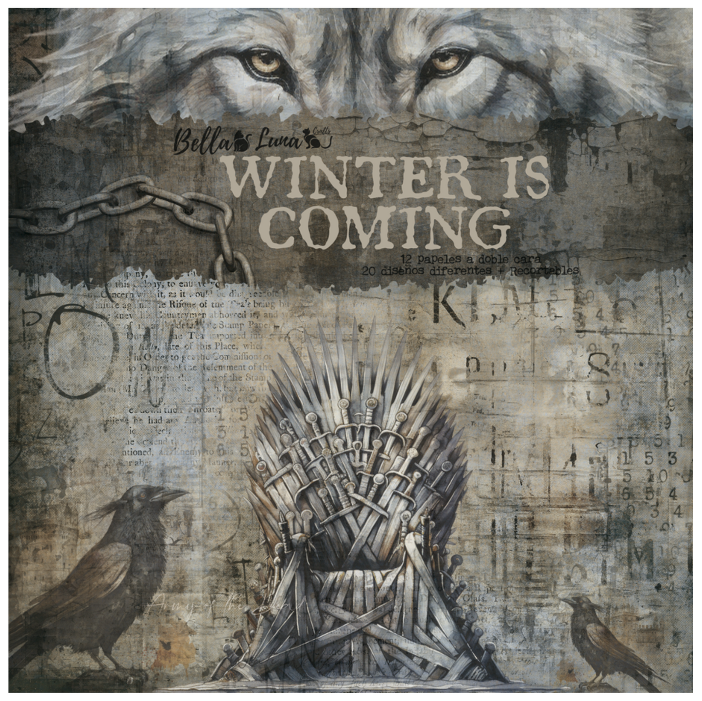 BellaLuna Crafts: Winter is Coming 12x12 Inch paper pack