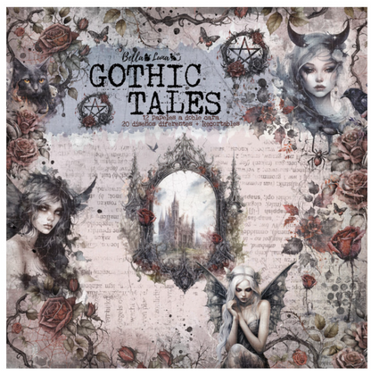 BellaLuna Crafts: Gothic Tales 12x12 Inch paper pack