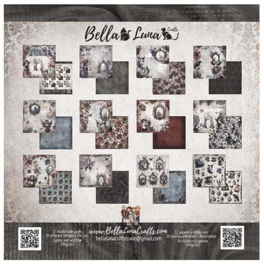 BellaLuna Crafts: Gothic Tales 12x12 Inch paper pack