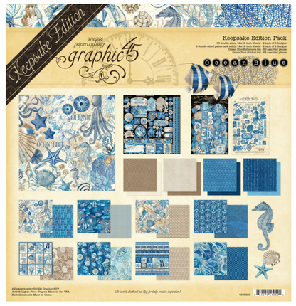 Graphic45: Ocean Blue Keepsake Edition Pack