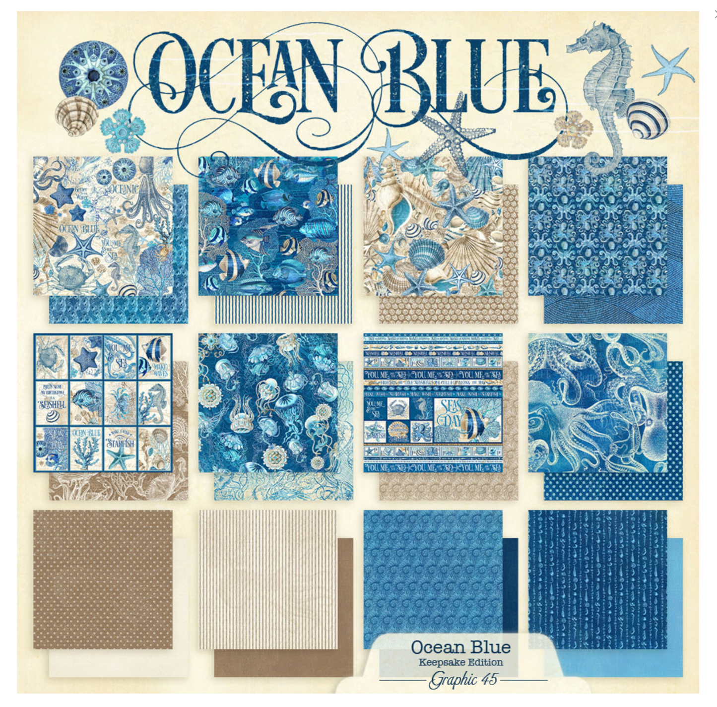 Graphic45: Ocean Blue Keepsake Edition Pack