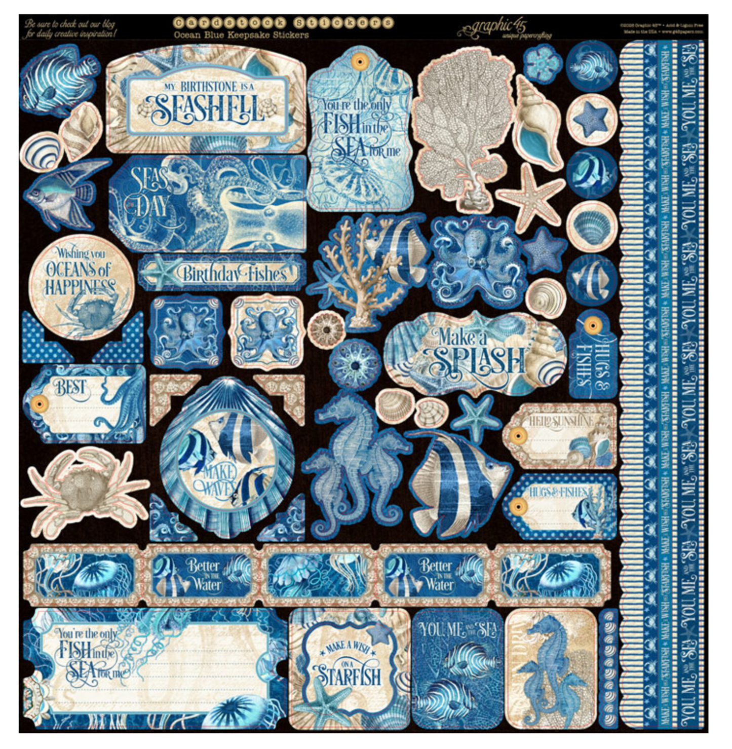 Graphic45: Ocean Blue Keepsake Edition Pack