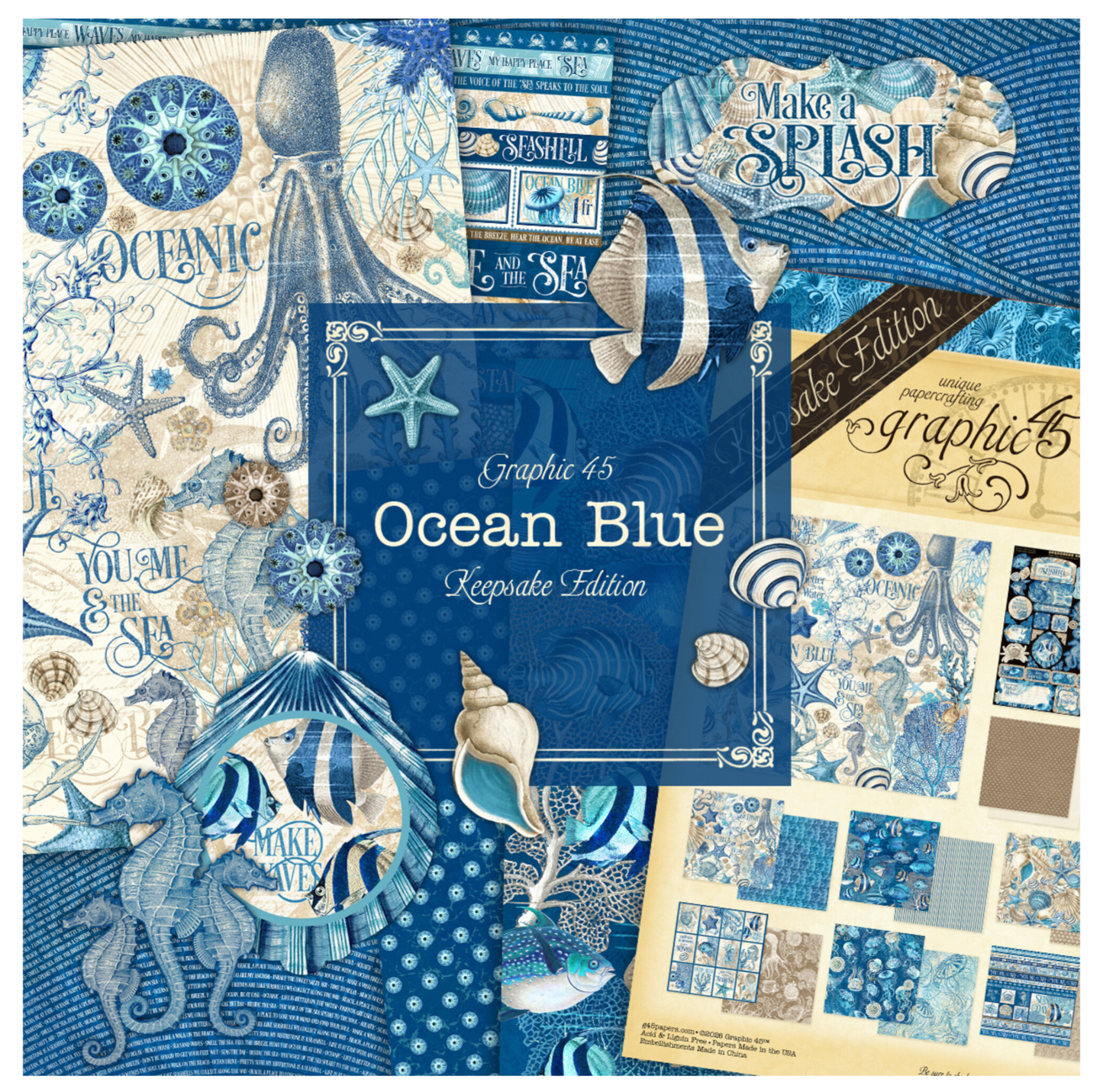 Graphic45: Ocean Blue Keepsake Edition Pack