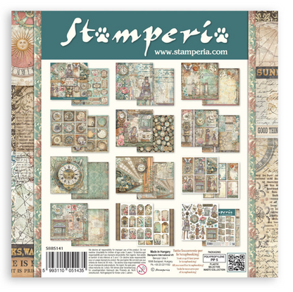 Stamperia: Gardens of Time 8x8 Inch Paper Pack