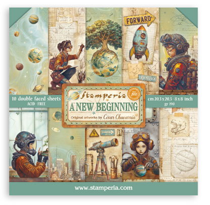 Stamperia: A New Beginning 8x8 Inch Paper Pack