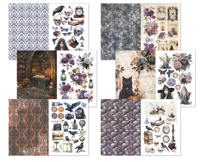 Ciao Bella: Dark Academia A4 Junk Journal Ephemera Book