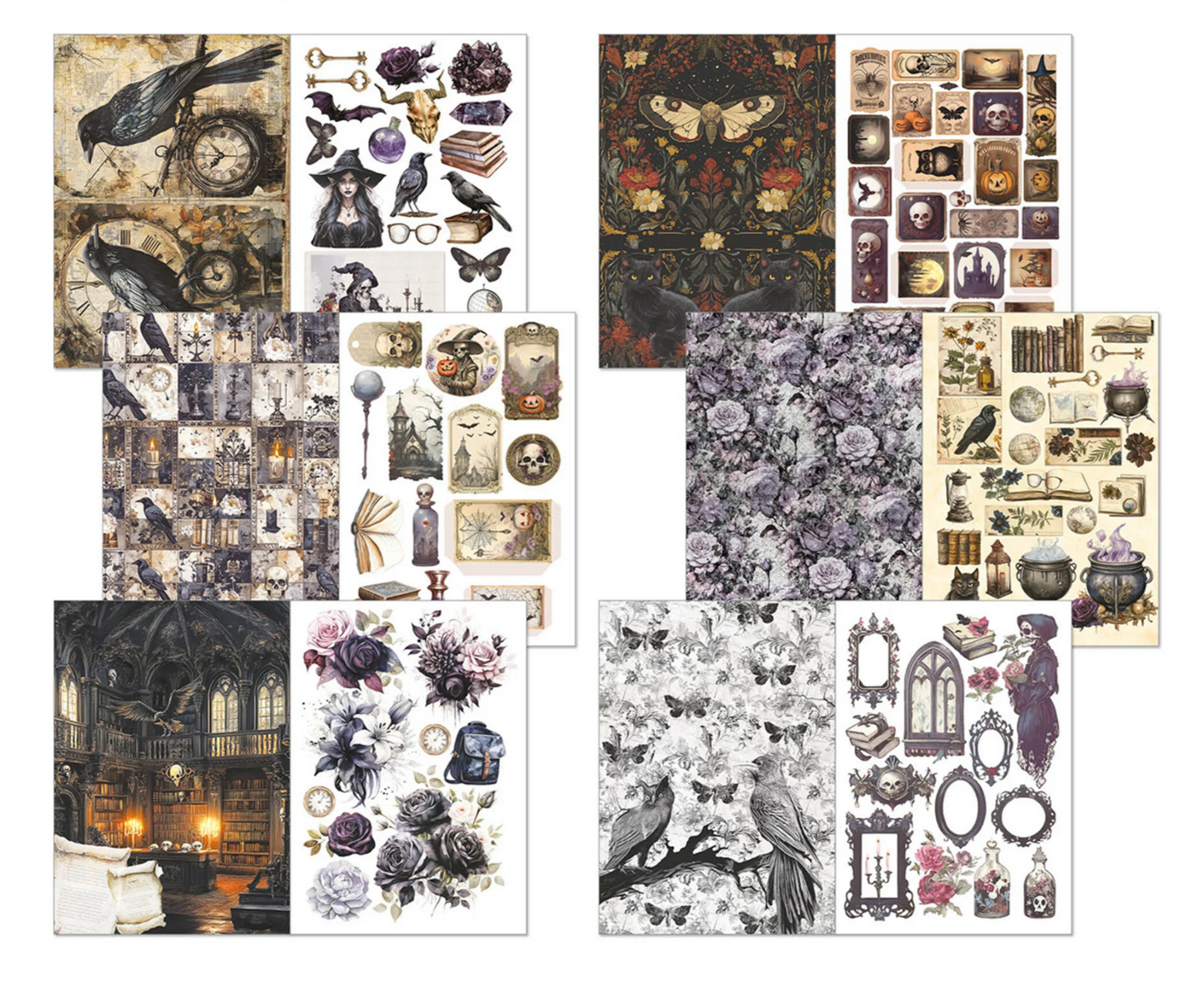 Ciao Bella: Dark Academia A4 Junk Journal Ephemera Book