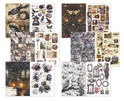 Ciao Bella: Dark Academia A4 Junk Journal Ephemera Book
